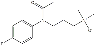 3-(N-(4-FLUOROPHENYL)ACETAMIDO)-N,N-DIMETHYLPROPAN-1-AMINE OXIDE 结构式