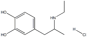 N-ETHYL-3,4-DIHYDROXYAMPHETAMINEHYDROCHLORIDE 结构式