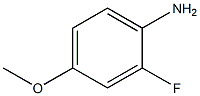 2-氟對甲氧苯胺 结构式