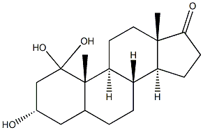 二羥雄甾酮 结构式
