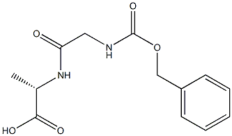 苄氧羰甘胺醯丙胺酸 结构式