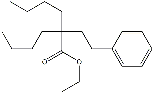 2-phenylethyl(dibutyl)acetic acid ethyl ester 结构式