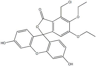 5,6-diethoxychloromethylfluorescein 结构式