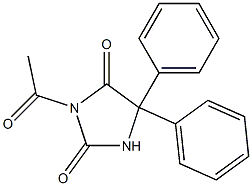 N-acetylphenytoin 结构式