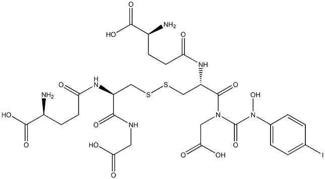 S-(N-hydroxy-N-p-iodophenylcarbamoyl)glutathione 结构式