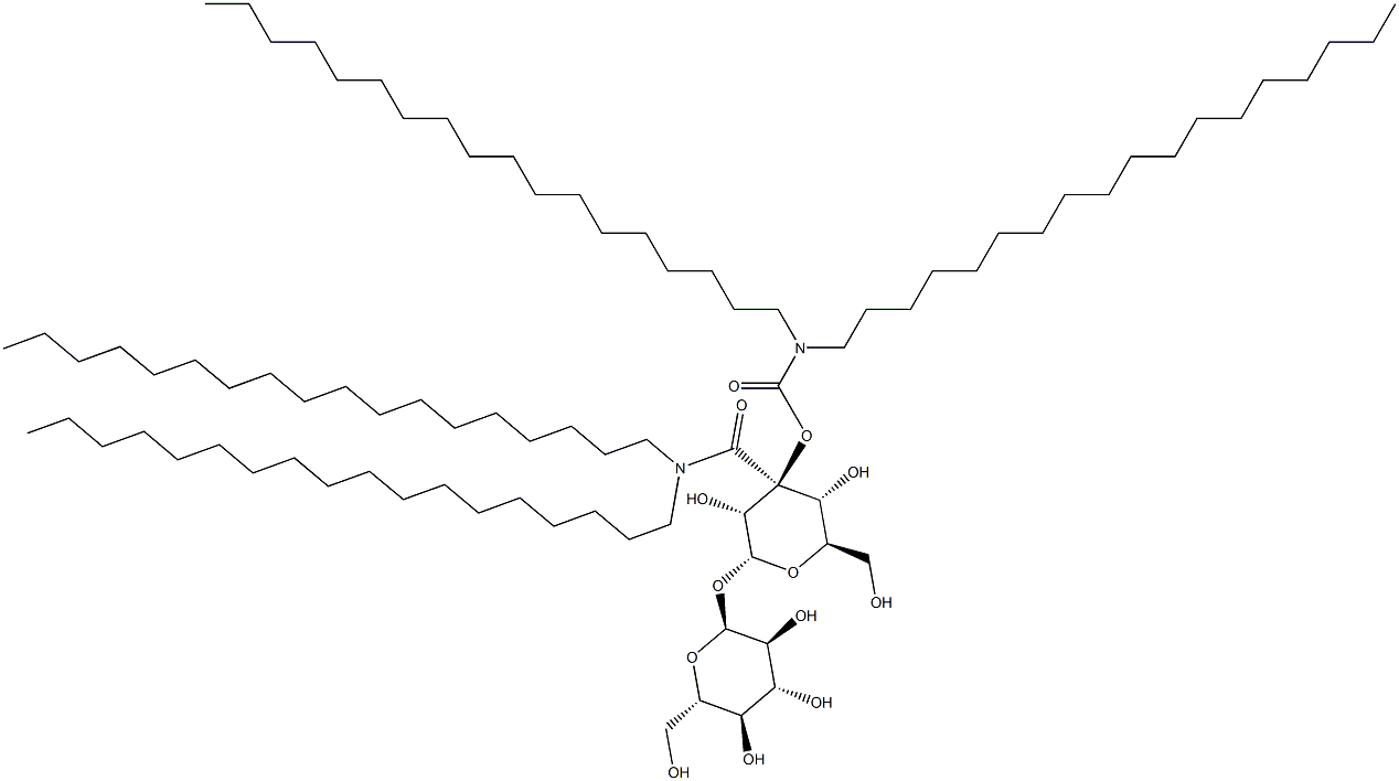 trehalose dicarboxylic acid bis-(N,N-dioctadecylamide) 结构式