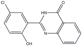 2-(5'-chloro-2'-hydroxyphenyl)-4-(3H)-quinazolinone 结构式