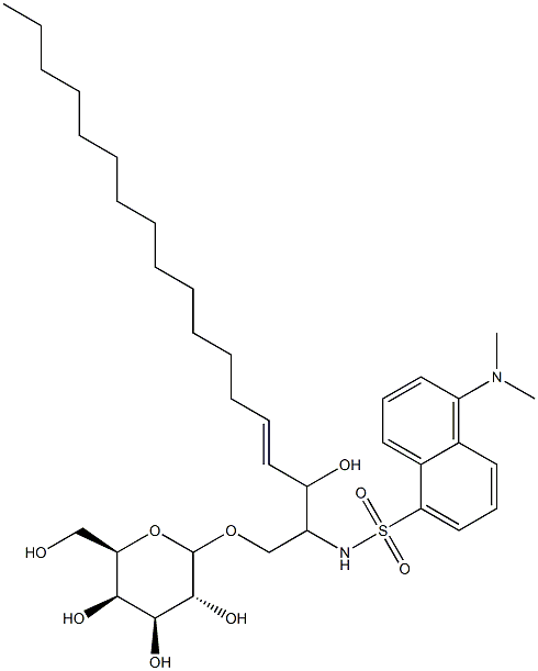 galactosyl-N-dansyl-sphingosine 结构式