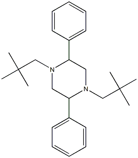 1,4-dineopentyl-2,5-diphenylpiperazine 结构式