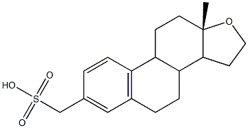 17-oxoestra-1,3,5(10)-trien-3-ylmethanesulfonic acid 结构式