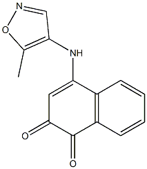 N-(5-methyl-4-isoxazolyl)-4-amino-1,2-naphthoquinone 结构式