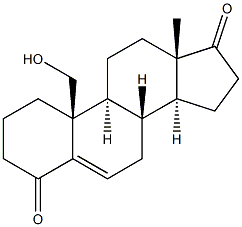 19-hydroxyandrost-5-ene-4,17-dione 结构式