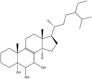 24-ethylcholest-8-ene-5,6,7-triol 结构式