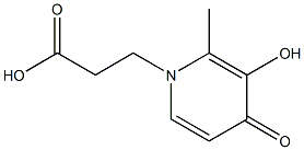 1-(2'-carboxyethyl)-3-hydroxy-2-methyl-4-pyridinone 结构式