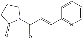 1-(trans-3-(2-pyridyl)acryloyl)-2-pyrrolidinone 结构式