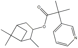 isopinocampheyl 2-methyl-2-(3-pyridyl)propanoate 结构式