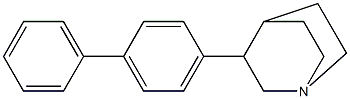 3-(biphenyl-4-yl)quinuclidine 结构式