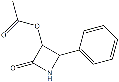 3-(acetyloxy)-4-phenyl-2-azetidinone 结构式