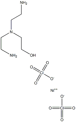 bis(2-aminoethyl)aminoethanol nickel(II) diperchlorate 结构式