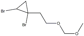 1,2-dibromo-1-(2-methoxymethoxyethyl)cyclopropane 结构式