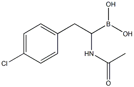(1-acetamido-2-(4-chlorophenyl)ethyl)boronic acid 结构式