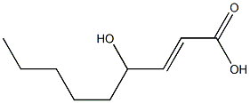 4-hydroxynonenoic acid 结构式