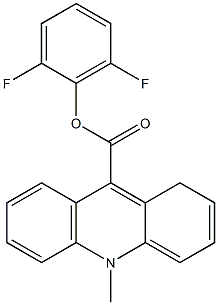 2',6'-difluorophenyl 10-methylacridan-9-carboxylate 结构式