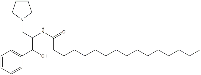 1-phenyl-2-hexadecanoylamino-3-pyrrolidino-1-propanol 结构式