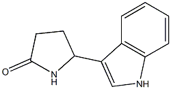 5-(3-indolyl)pyrrolidin-2-one 结构式