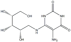 5-amino-2,4-dioxy-6-ribitylaminopyrimidine 结构式