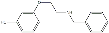 3-(2-(benzylamino)ethoxy)phenol 结构式