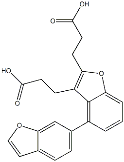 4,6-dibenzofuranbispropionic acid 结构式