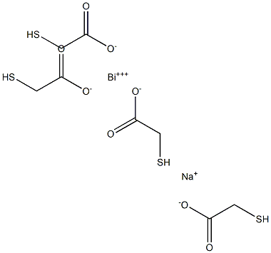 巯乙酸铋钠 结构式