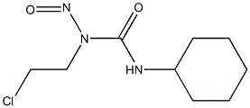 1-(2-CHLOROETHYL)-3-CYCLOHEXYL-1-NITROSUREA 结构式