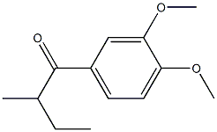 3',4'-DIMETHOXY-2-METHYLBUTYROPHENONE 结构式