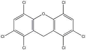 1,2,4,5,7,8-HEXACHLOROXANTHENE 结构式