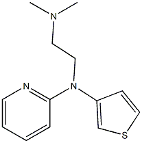 2-((2-DIMETHYLAMINOETHYL)-3-THIENYLAMINO)PYRIDINE 结构式