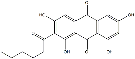 ANTHRAQUINONE,2-HEXANOYL-1,3,6,8-TETRAHYDROXY 结构式