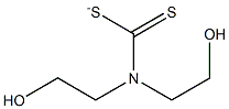 BIS(2-HYDROXYETHYL)DITHIOCARBAMATE 结构式