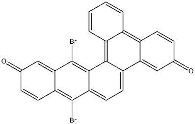 DIBROMODIBENZO(B)CHRYSENE-7,14-DIONE 结构式