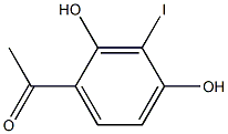 2',4'-DIHYDROXY-3'-IODOACETOPHENONE 结构式