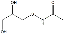 N-(2,3-DIHYDROXYPROPYL)-MERCAPTOACETAMIDE 结构式