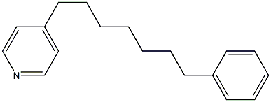 4-(7-PHENYLHEPTYL)PYRIDINE 结构式