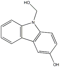 3-HYDROXY-N-HYDROXYMETHYLCARBAZOLE 结构式