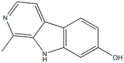 7-HYDROXY-1-METHYL-BETA-CARBOLINE 结构式
