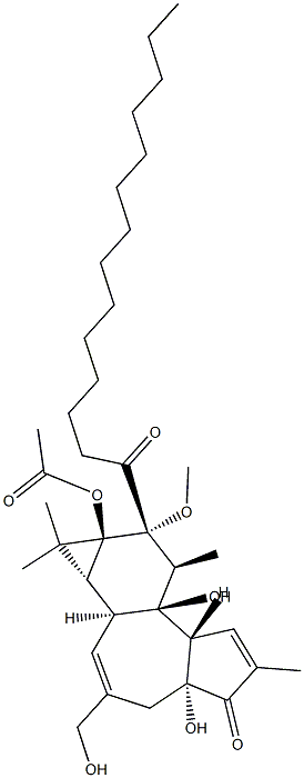 METHYLTETRADECANOYLPHORBOLACETATE 结构式