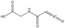 N-(DIAZOACETYL)-GLYCINE 结构式