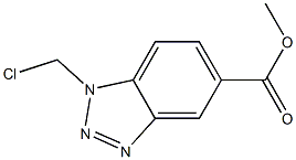 METHYL1-(CHLOROMETHYL)-1H-BENZOTRIAZOLE-5CARBOXYLATE 结构式