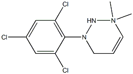 1-(2,4,6-TRICHLOROPHENYL)-3,3-DIMETHYLTRIAZINE 结构式