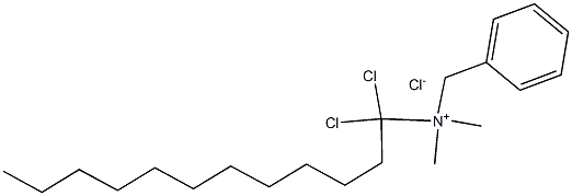 DICHLOROBENZYDIMETHYLDODECYLAMMONIUMCHLORIDE 结构式